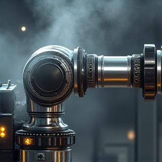 Braccio robotico in titanio per ambienti corrosivi